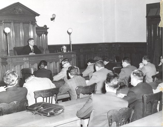 Classe en 1956