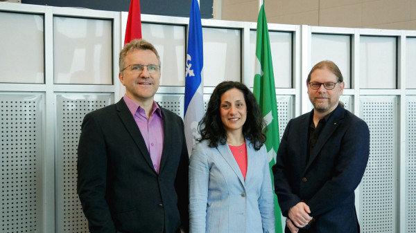 L'équipe de recherche composée de Pierre Martin Tardif, Sylvana Al Baba Douaihy et Hugo Loiseau veulent aider à améliorer la cybersécurité des grands événements comme les Jeux olympiques.